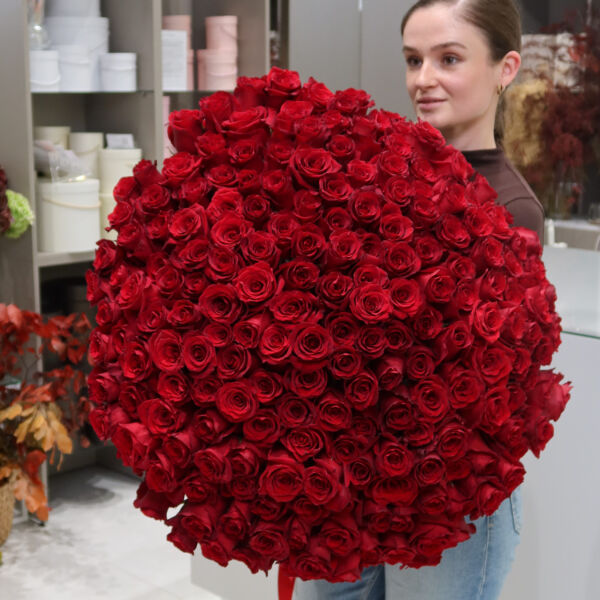 Monobukiet Róża czerwona - 201 szt